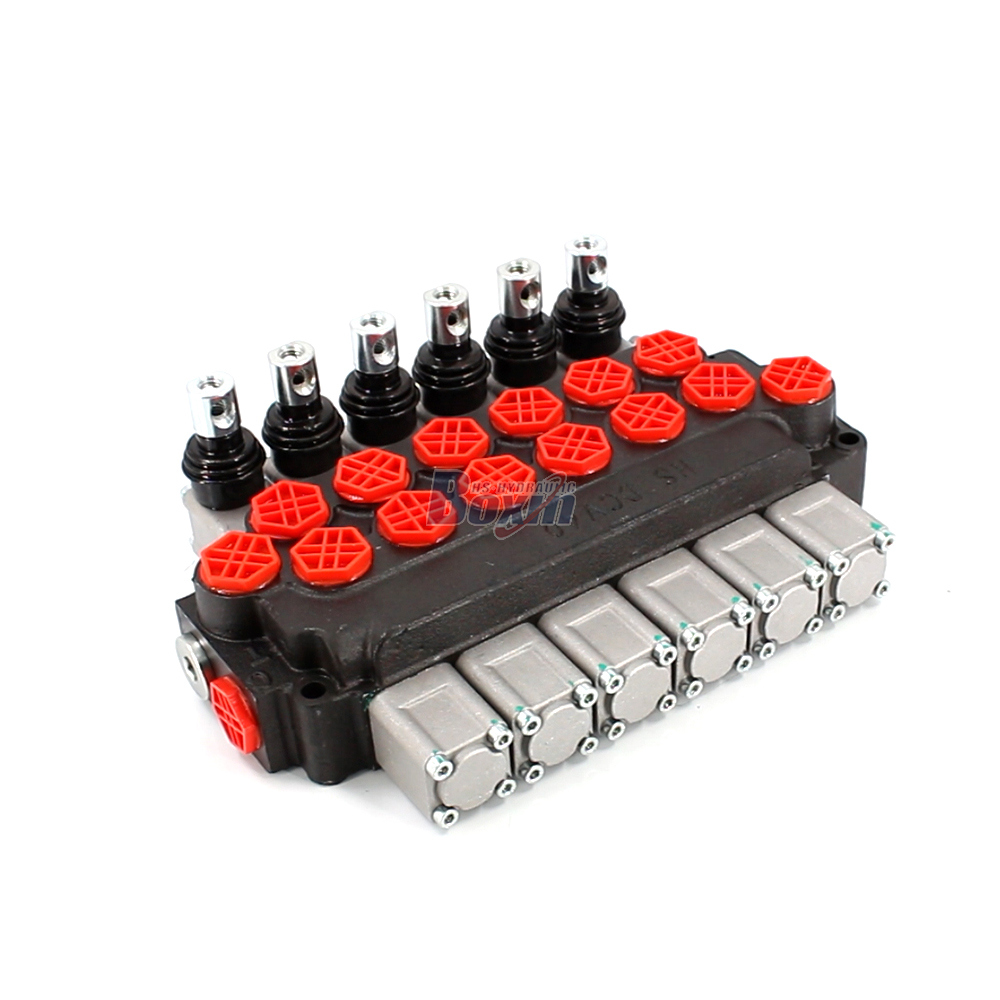 DCV40 Manual 6 carretes Válvula Direccional Monobloque