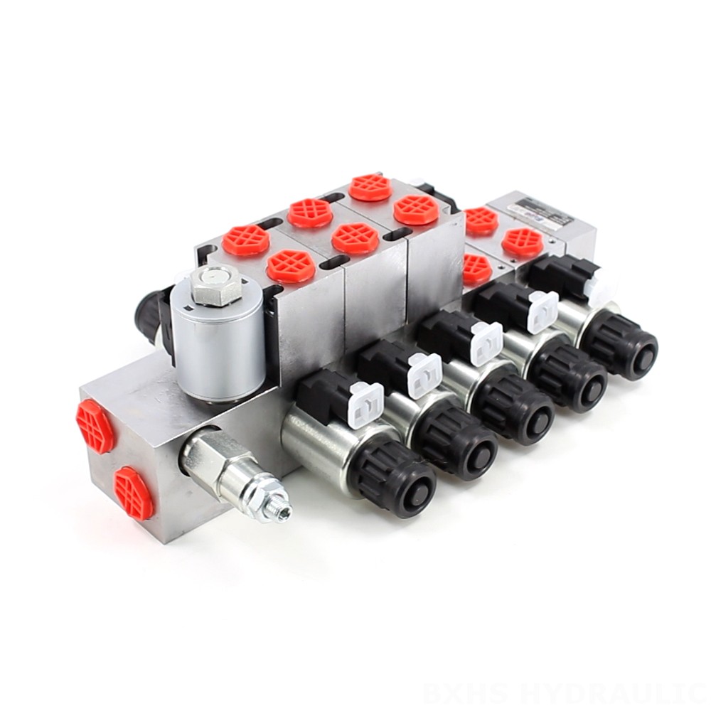DCV56 Eléctrico proporcional 5 carretes Válvula direccional seccional cover photo