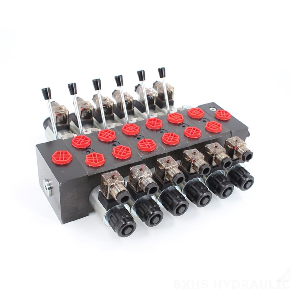 DCV58 Solenoide 6 carretes Válvula direccional seccional image