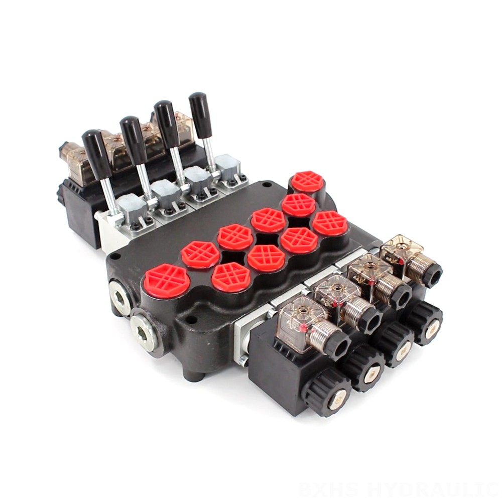P40-S Solenoide 4 carretes Válvula Direccional Monobloque image