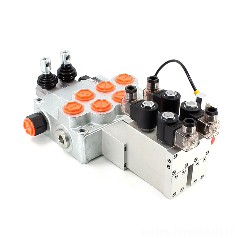 SD18 Eléctrico 2 carretes Válvula Direccional Monobloque image