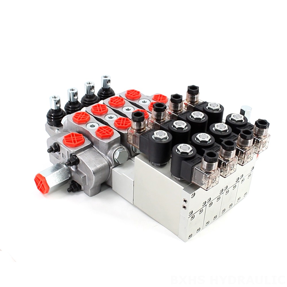 SD8 Electrohidráulico 4 carretes Válvula direccional seccional image