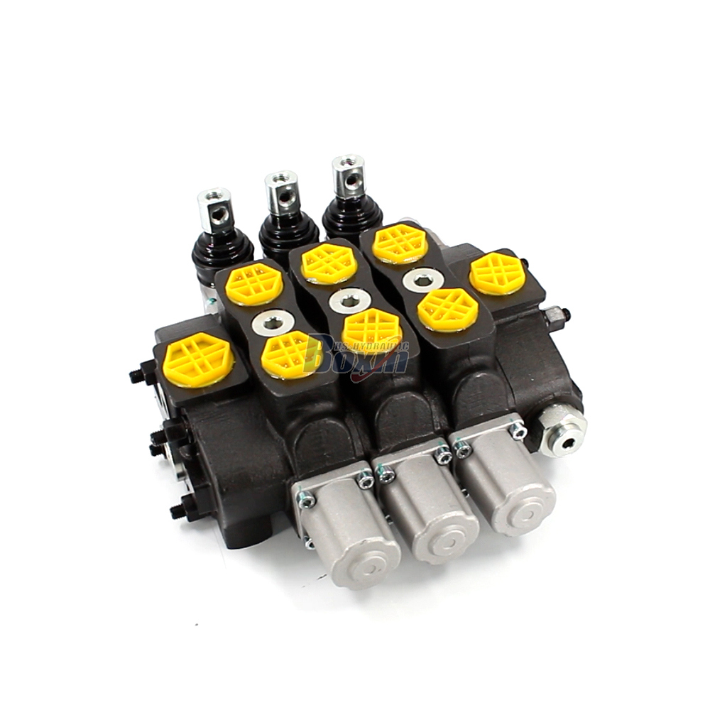 SD8 Manual 3 carretes Válvula direccional seccional image