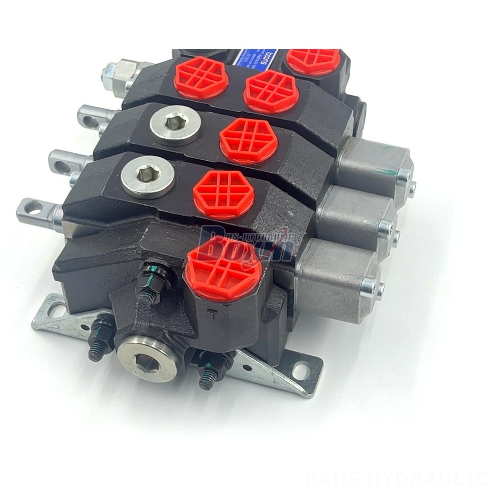 Manual 3 Spool Monoblock Directional Valve | Hydraulic Valve Manufacturer & Supplier detail image