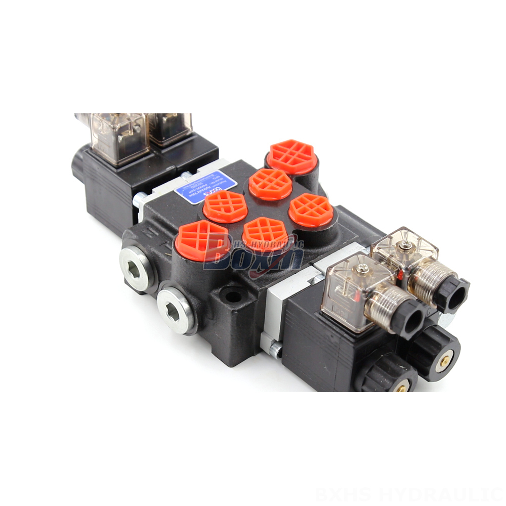 High-Performance P40 Solenoid 2 Spool Monoblock Directional Valves detail image
