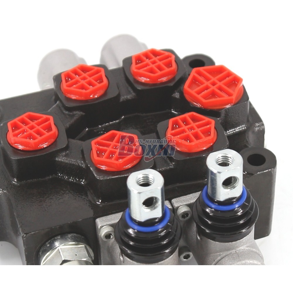 Q75 Hydraulic Monoblock Valve 2 Spool Manual Control Lever detail image