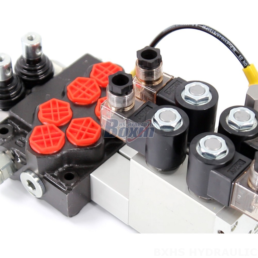 Custom SD5 Electro-hydraulic 2 Spool Monoblock Directional Valve: OEM, ODM, Private Label Services detail image