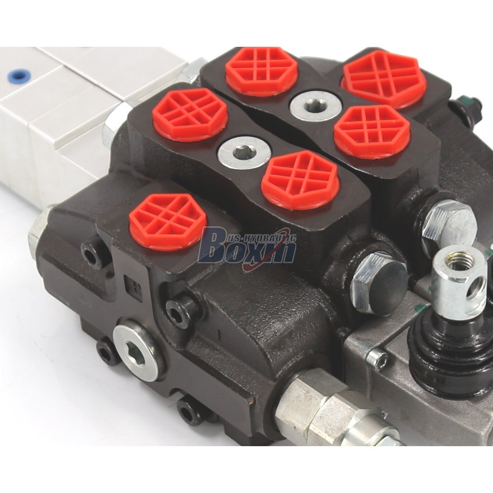 OEM and ODM SD8 Pneumatic 2 Spool Sectional Directional Valve Customization detail image