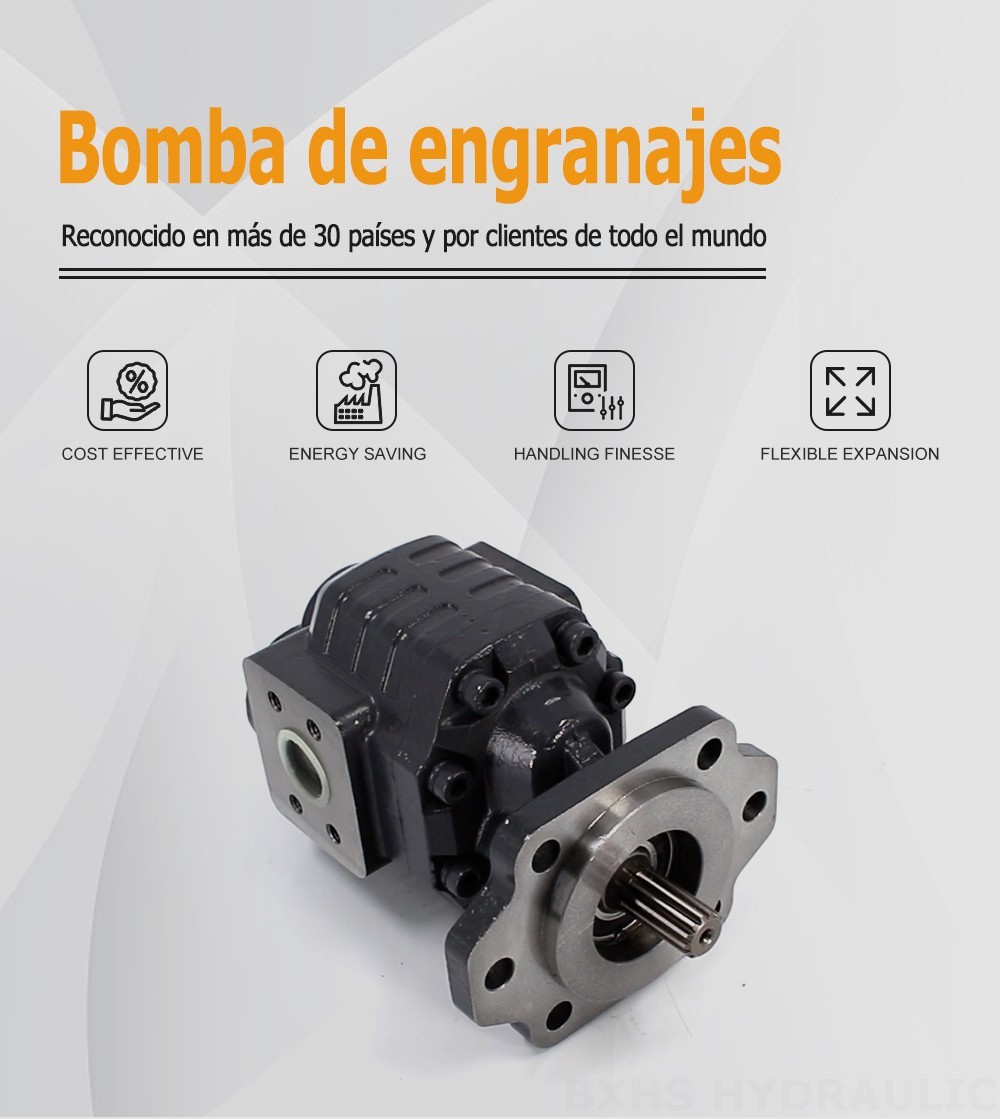 CBHC-2082 82 cc/rev 28 MPa (4061 psi) Bomba hidráulica de engranajes