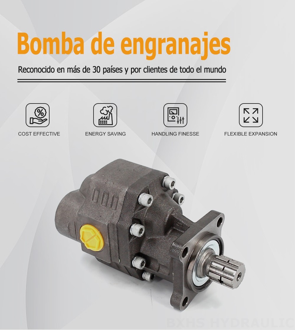 CBHW-ISO-100-Y 100 cc/rev 22 MPa Bomba hidráulica de engranajes