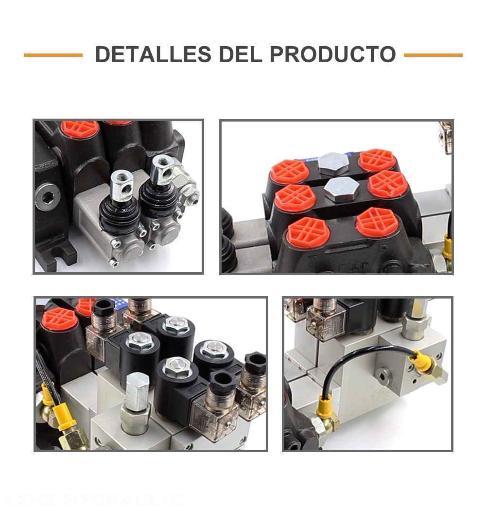 DCV100 Electrohidráulico 2 carretes Válvula direccional seccional