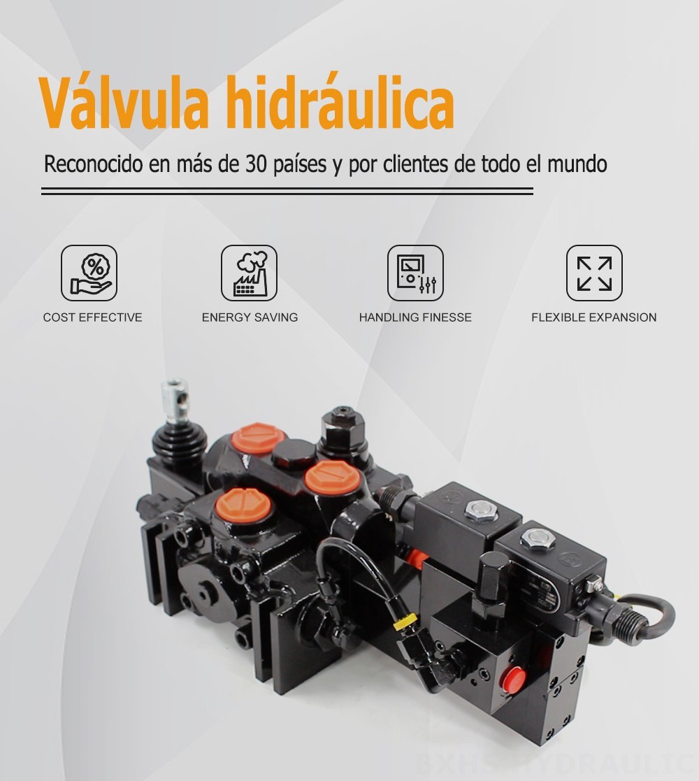 DCV200-FB Electrohidráulico 1 carrete Válvula direccional seccional