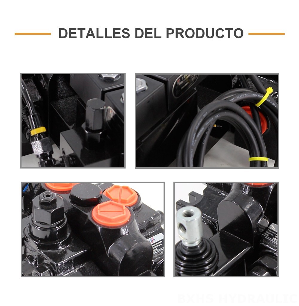 DCV200-FB Electrohidráulico 1 carrete Válvula direccional seccional