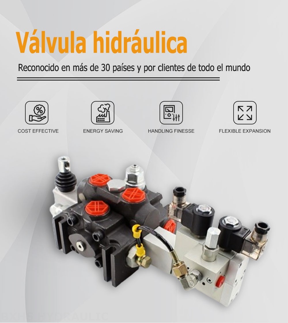 DCV200 Electrohidráulico 1 carrete Válvula direccional seccional