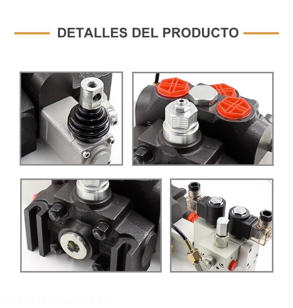 DCV200 Electrohidráulico 1 carrete Válvula direccional seccional