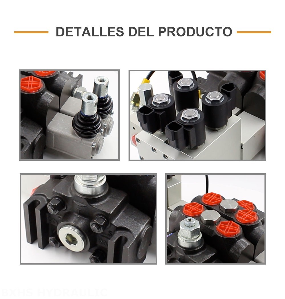 DCV200 Electrohidráulico 2 carretes Válvula direccional seccional