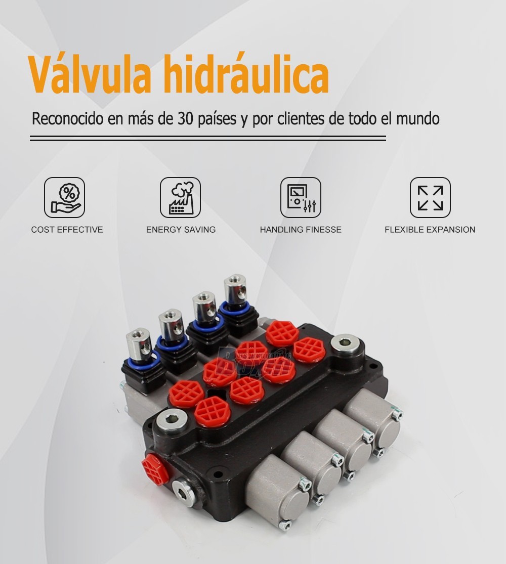 Factory Wholesale DCV20 4 Spool Hydraulic Directional Valve