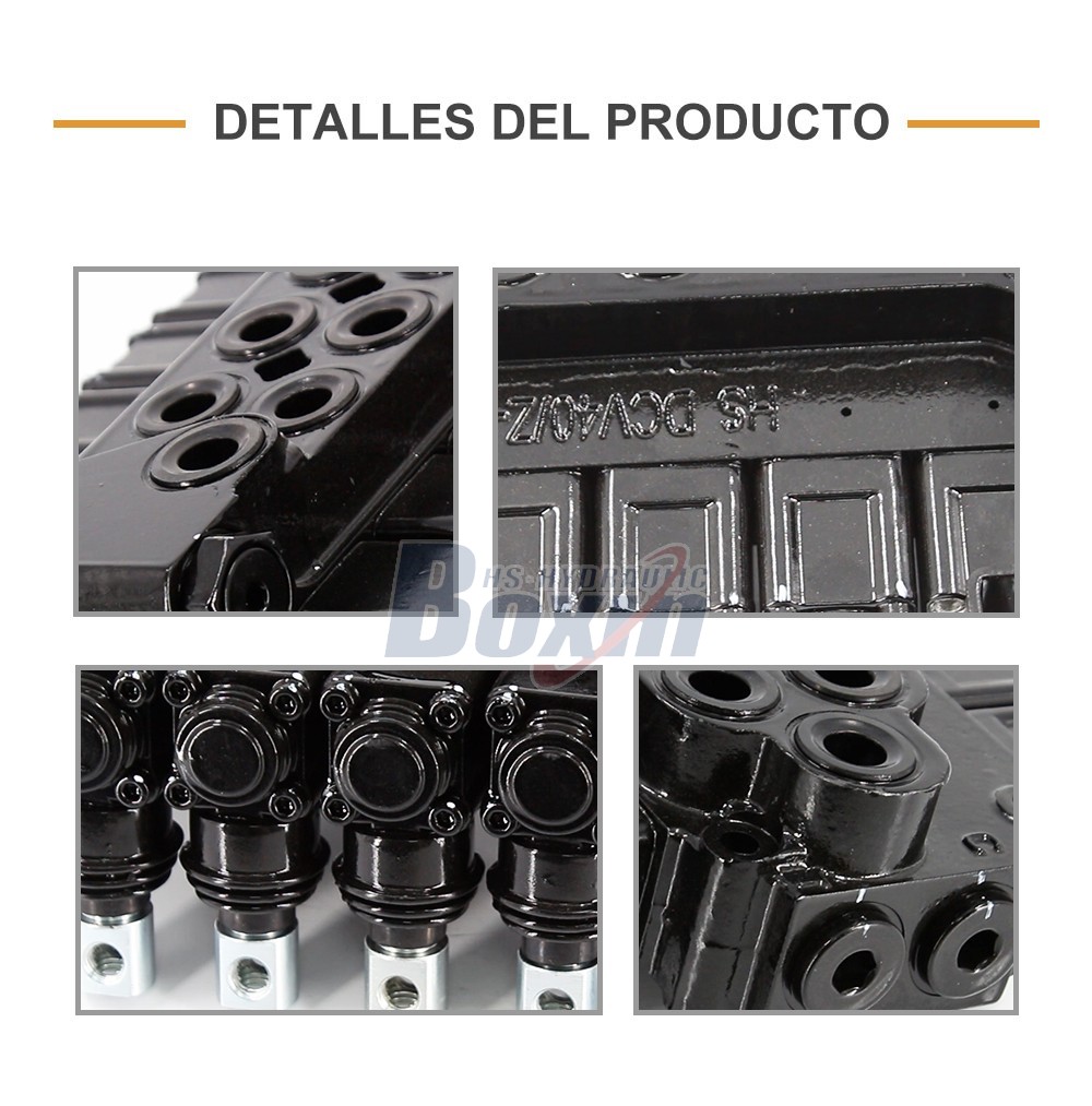 Customized OEM/ODM DCV40Z-FZJ Manual 5 Spool Outrigger Control Valve with Private Label Options