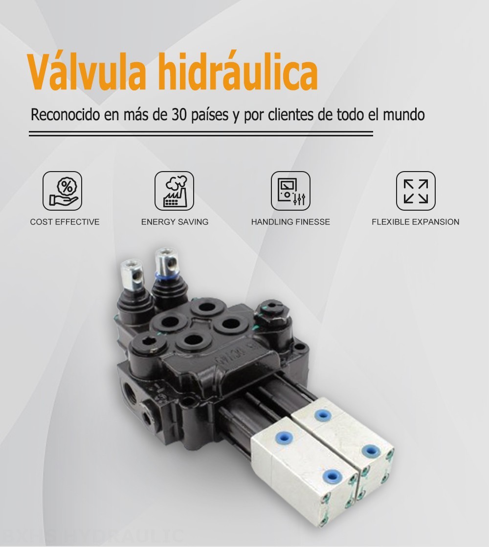 DCV40 Neumático 2 carretes Válvula direccional monobloque