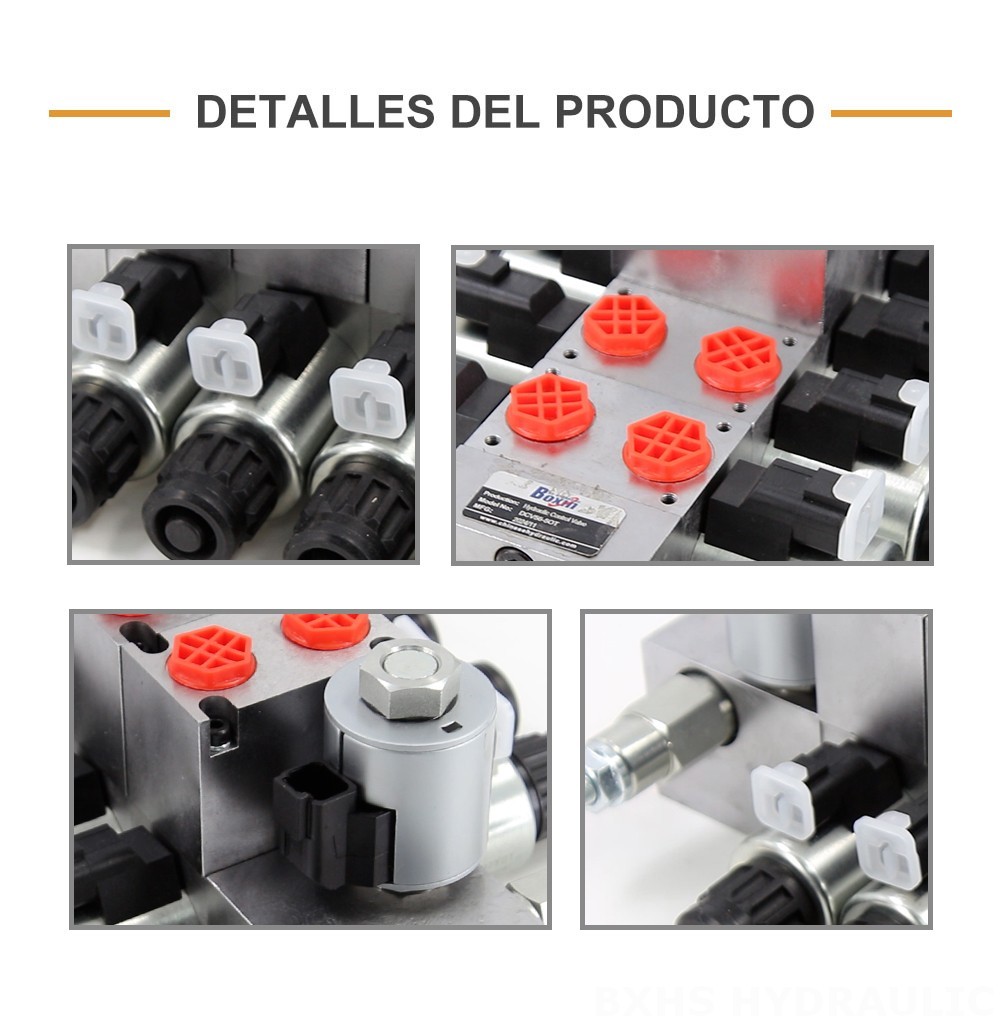 DCV56 Eléctrico proporcional 5 carretes Válvula direccional seccional
