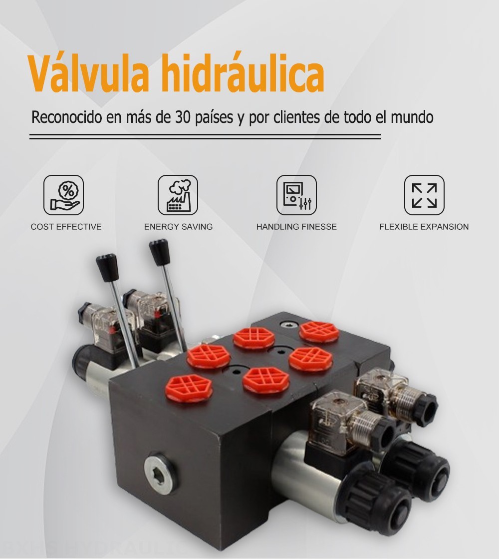 DCV58 Solenoide 2 carretes Válvula direccional seccional