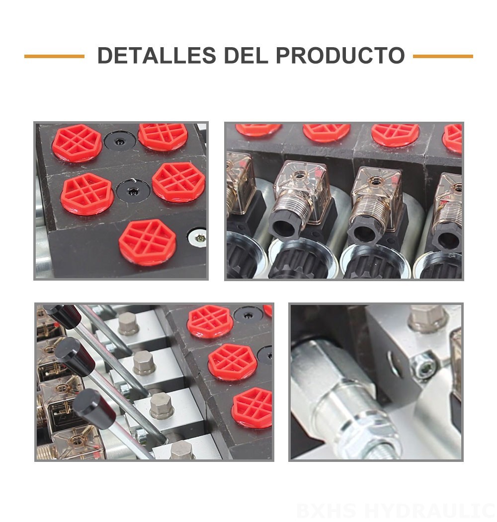 DCV58 Solenoide 6 carretes Válvula direccional seccional