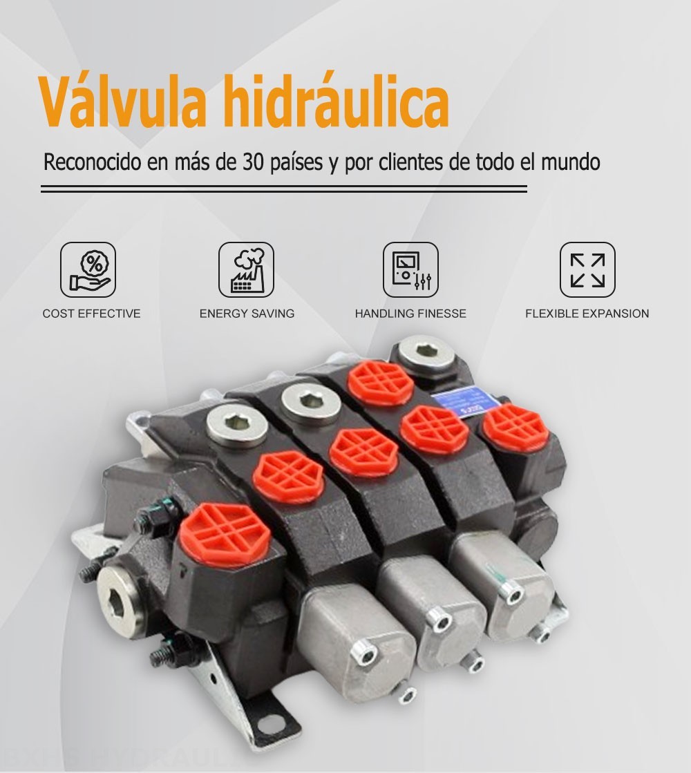 HSDS15 Manual 3 carretes Válvula direccional monobloque