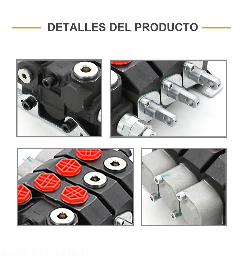 HSDS15 Manual 3 carretes Válvula direccional monobloque