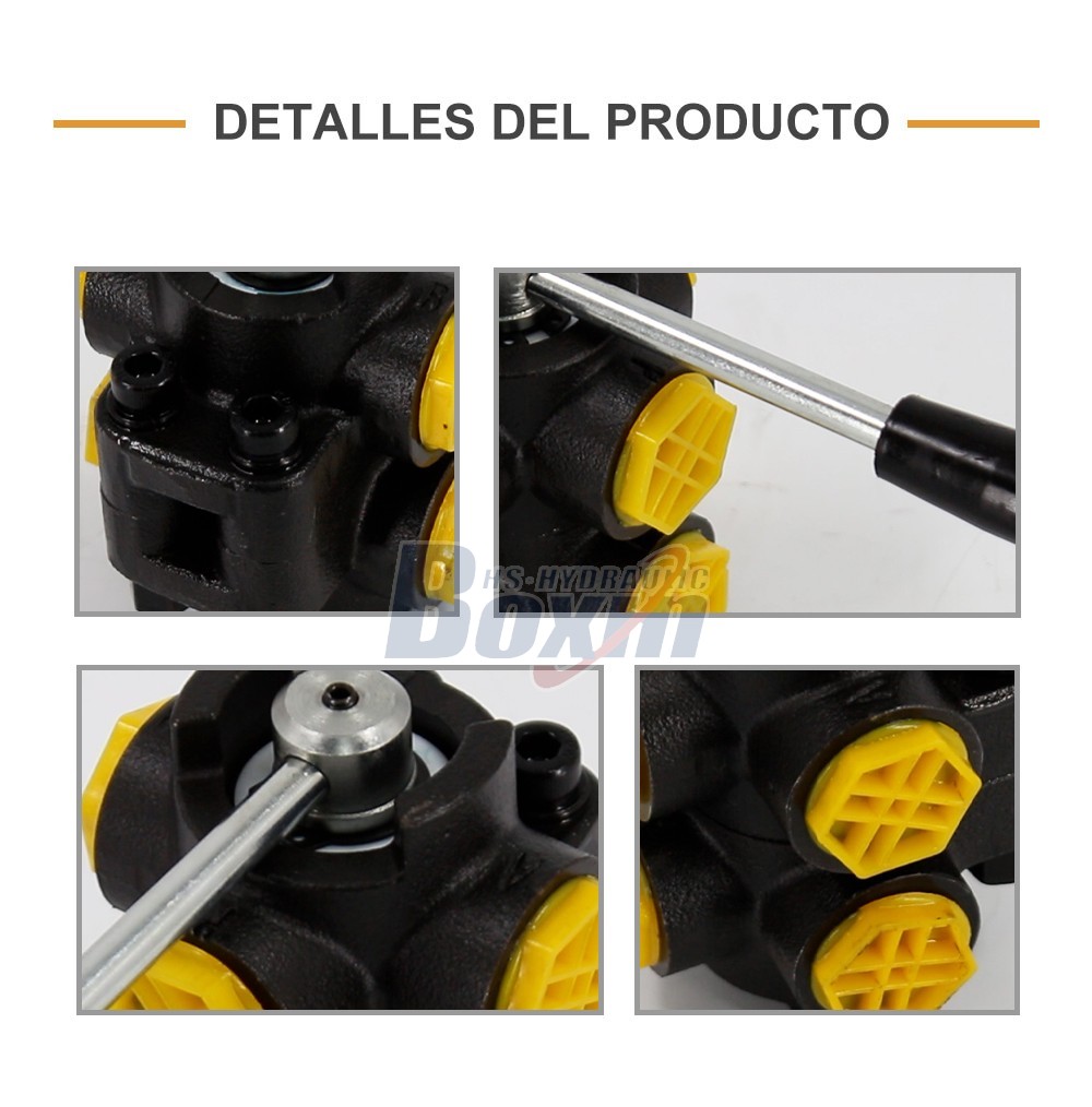 HSDV33-2 Manual 2 Spool Flow Diverter Valve for Hydraulic Systems