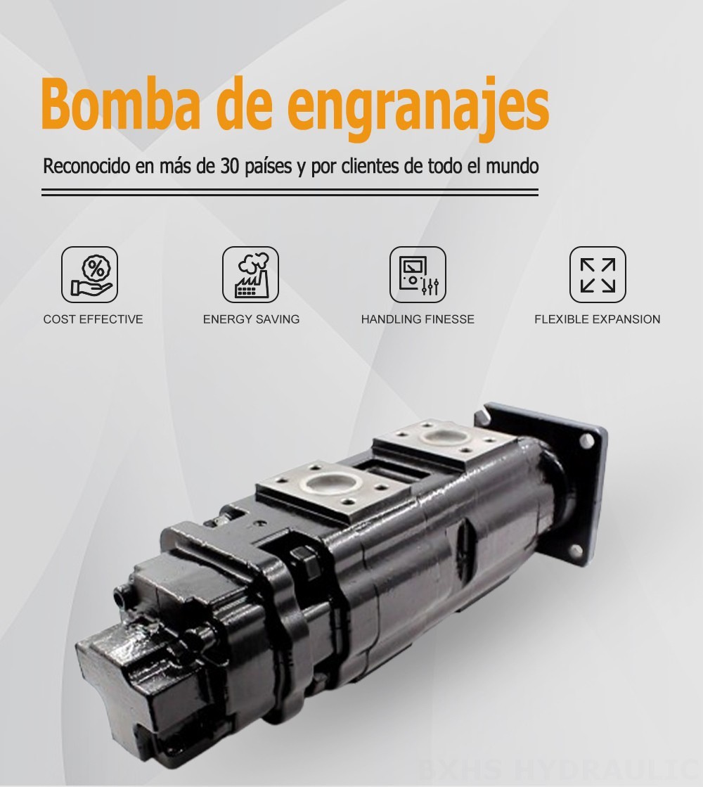 JHP2080-2080-1016 80 cc/rev Bomba hidráulica de engranajes