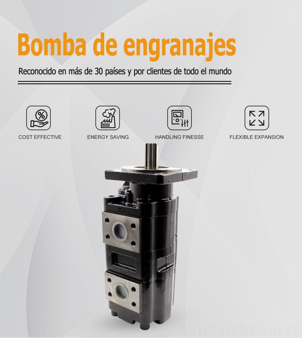 JHP2080-2080 80 cc/rev Bomba hidráulica de engranajes