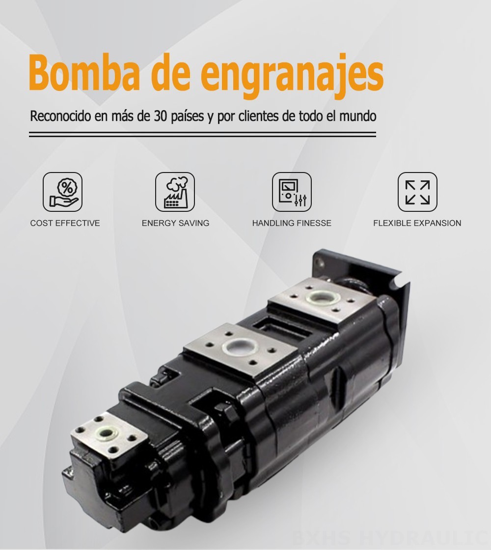 JHP2100-2080-1016 100 cc/rev Bomba hidráulica de engranajes