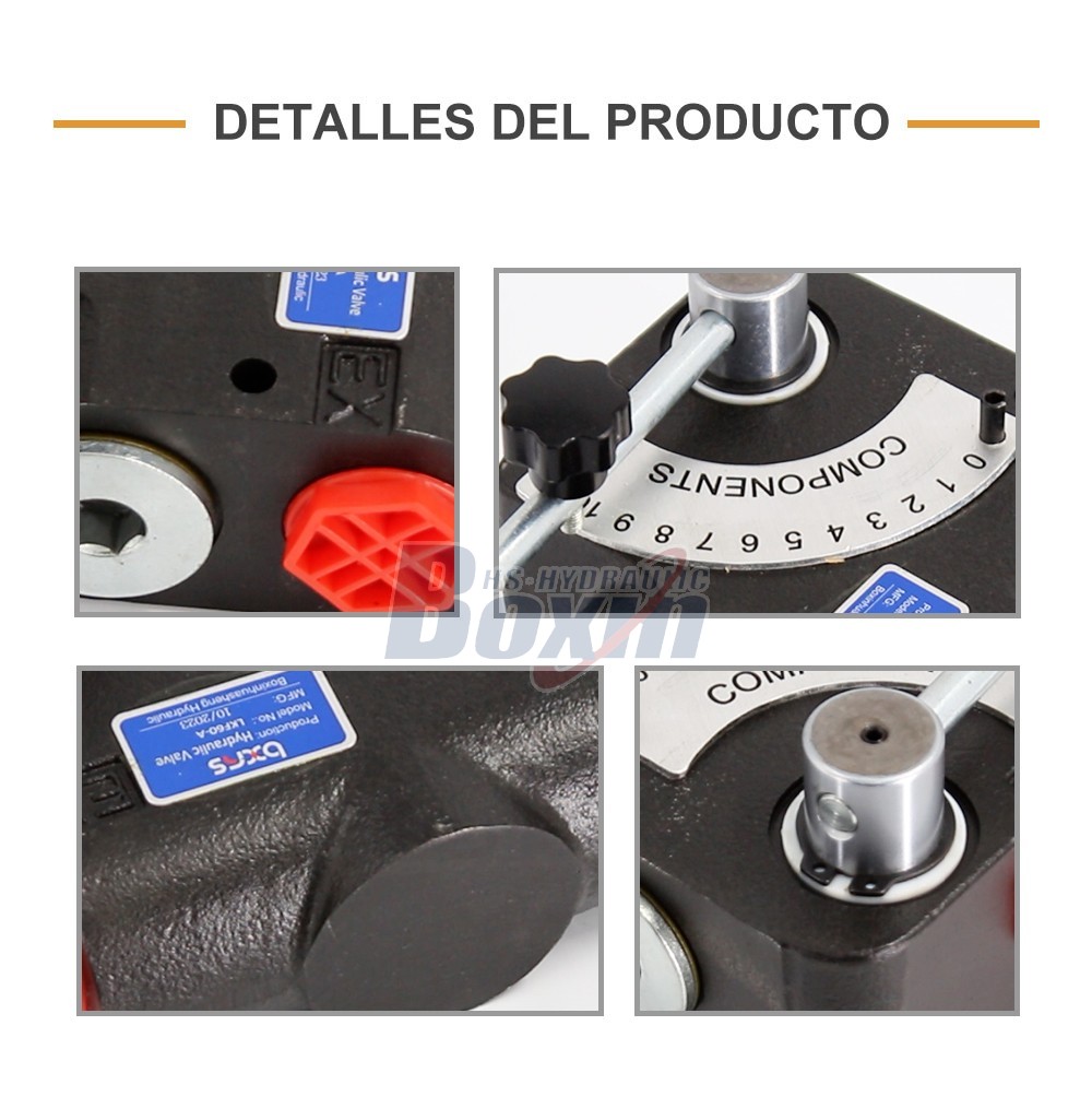 LKF60-WAQF Series Hydraulic Control Valve Single Spool Adjustable Flow