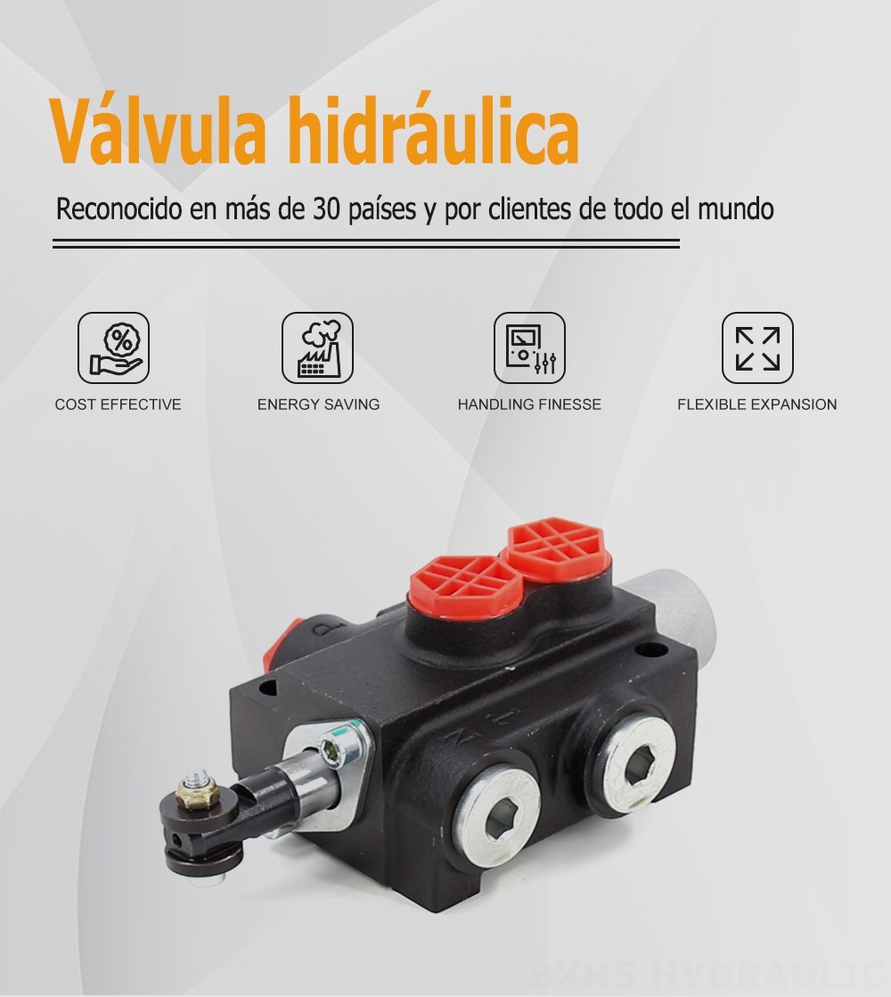 P40-201 Manual 1 carrete Válvula Direccional Monobloque