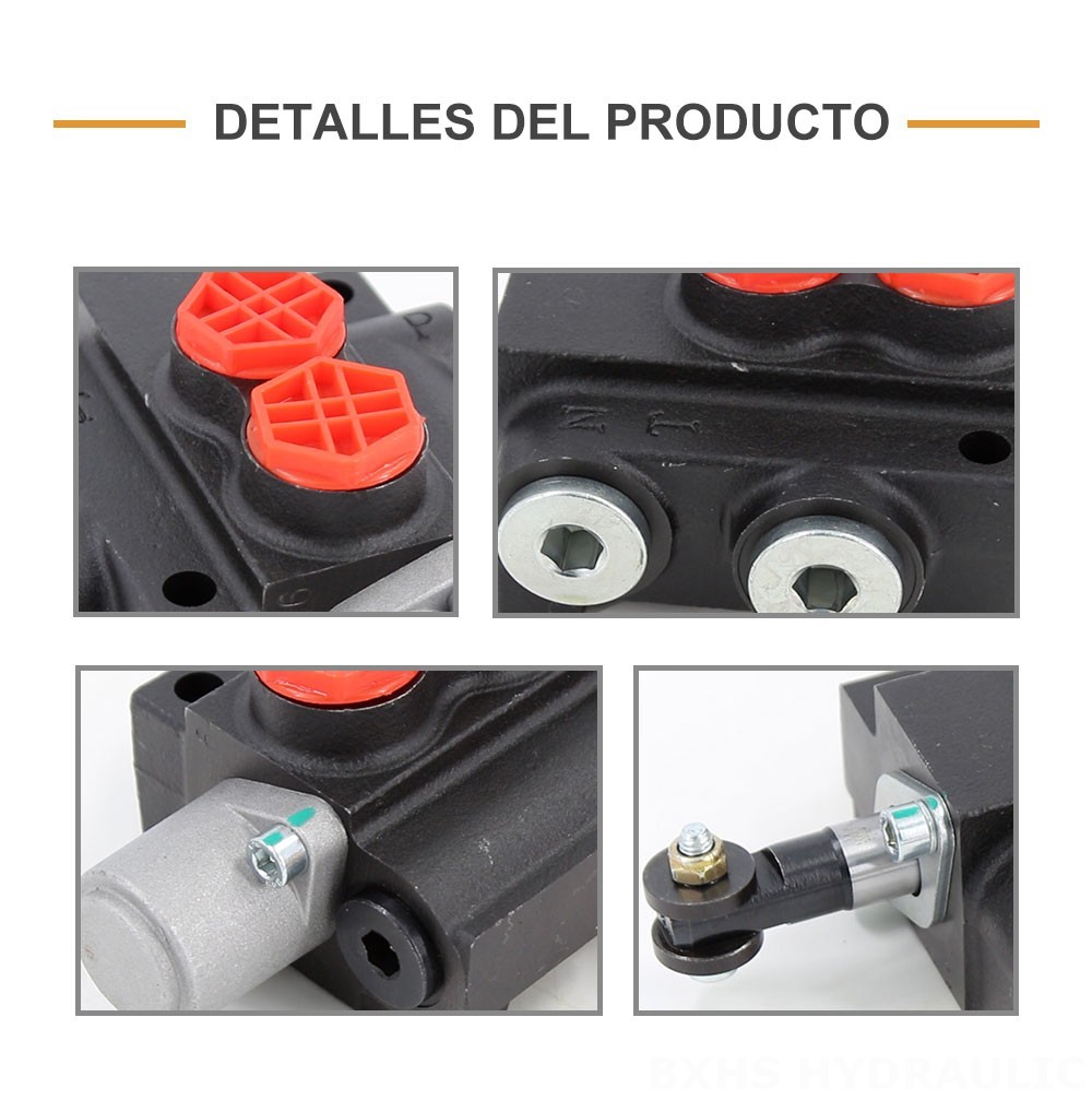 P40-201 Manual 1 carrete Válvula Direccional Monobloque
