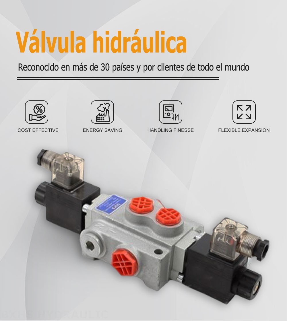 P40-DKL Solenoide 1 carrete Válvula direccional monobloque