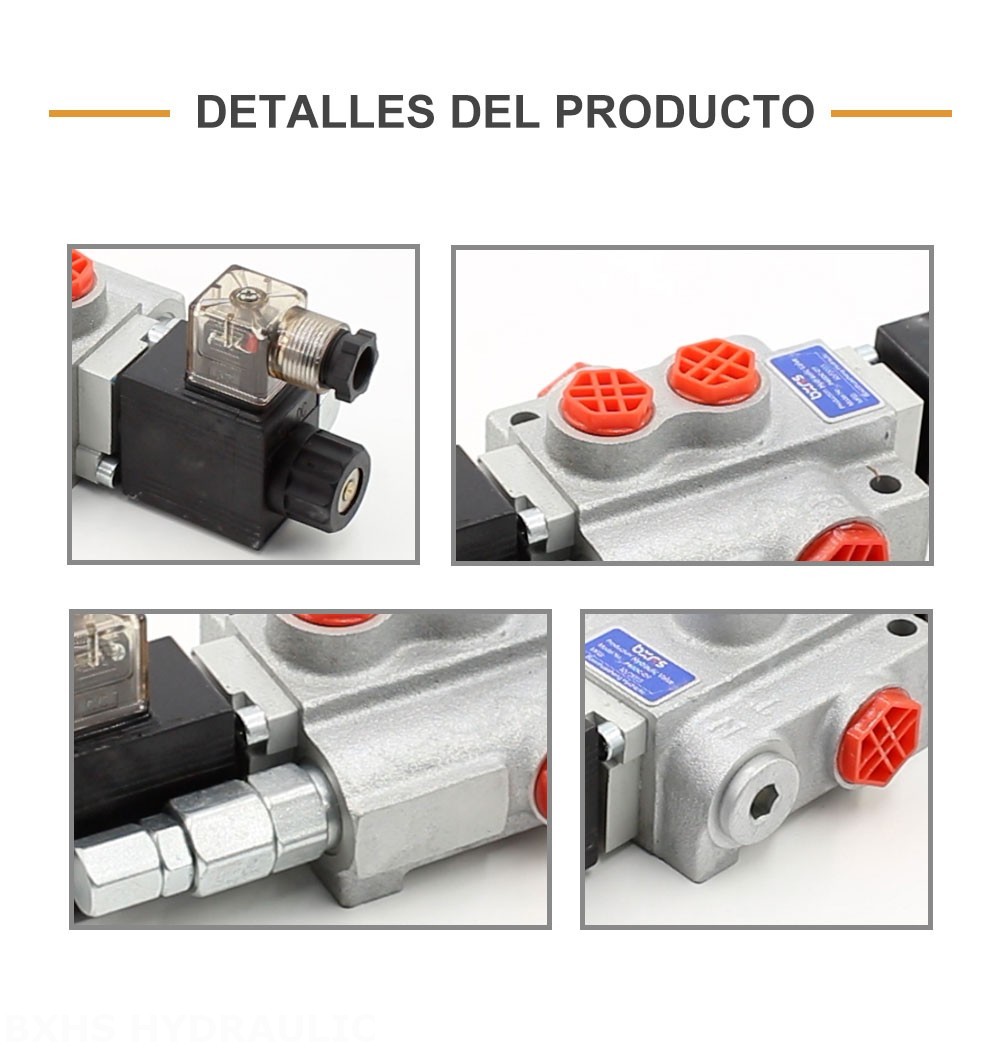 P40-DKL Solenoide 1 carrete Válvula direccional monobloque