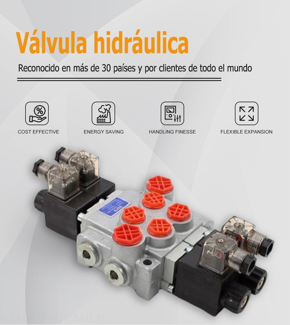 P40-DKL Solenoide 2 carretes Válvula direccional monobloque