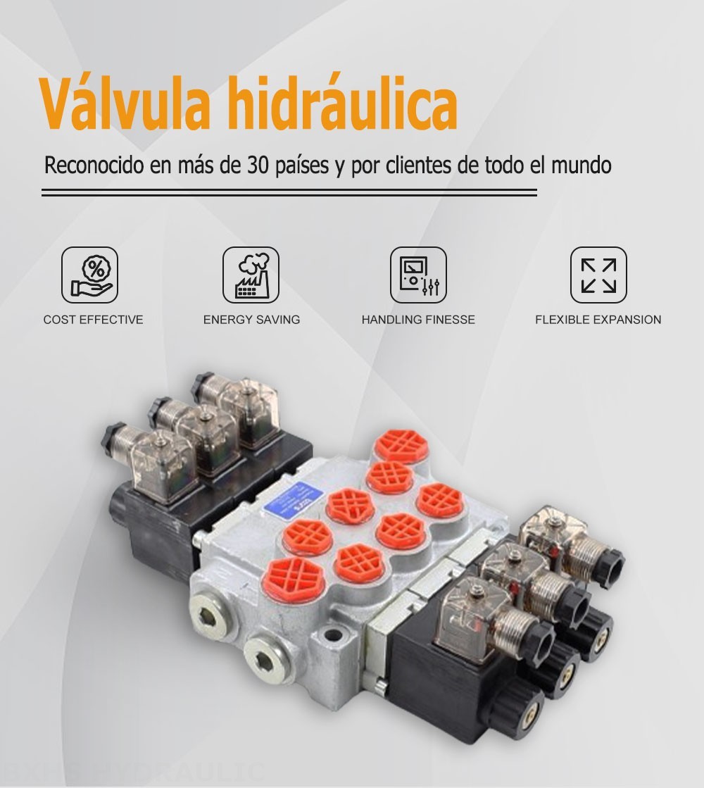 P40-DKL Solenoide 3 carretes Válvula direccional monobloque