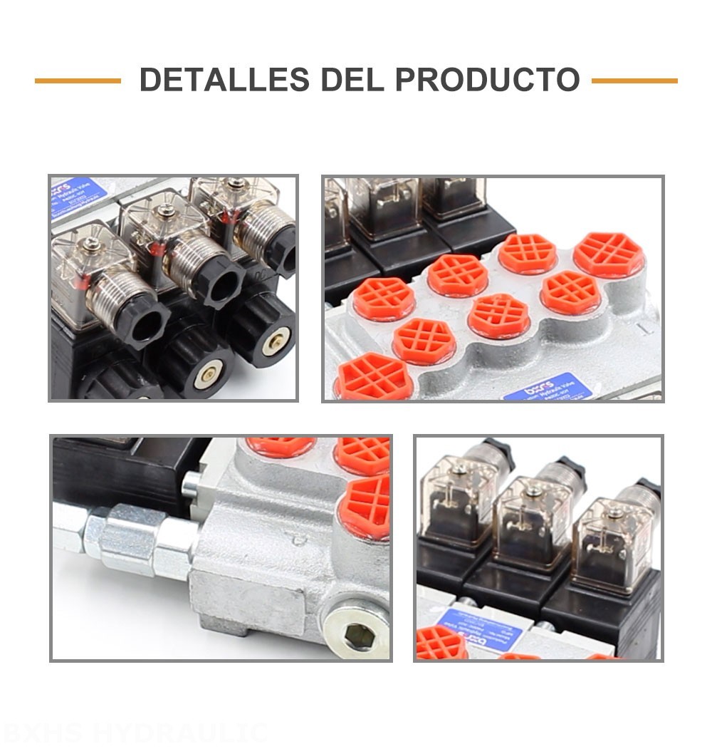 P40-DKL Solenoide 3 carretes Válvula direccional monobloque