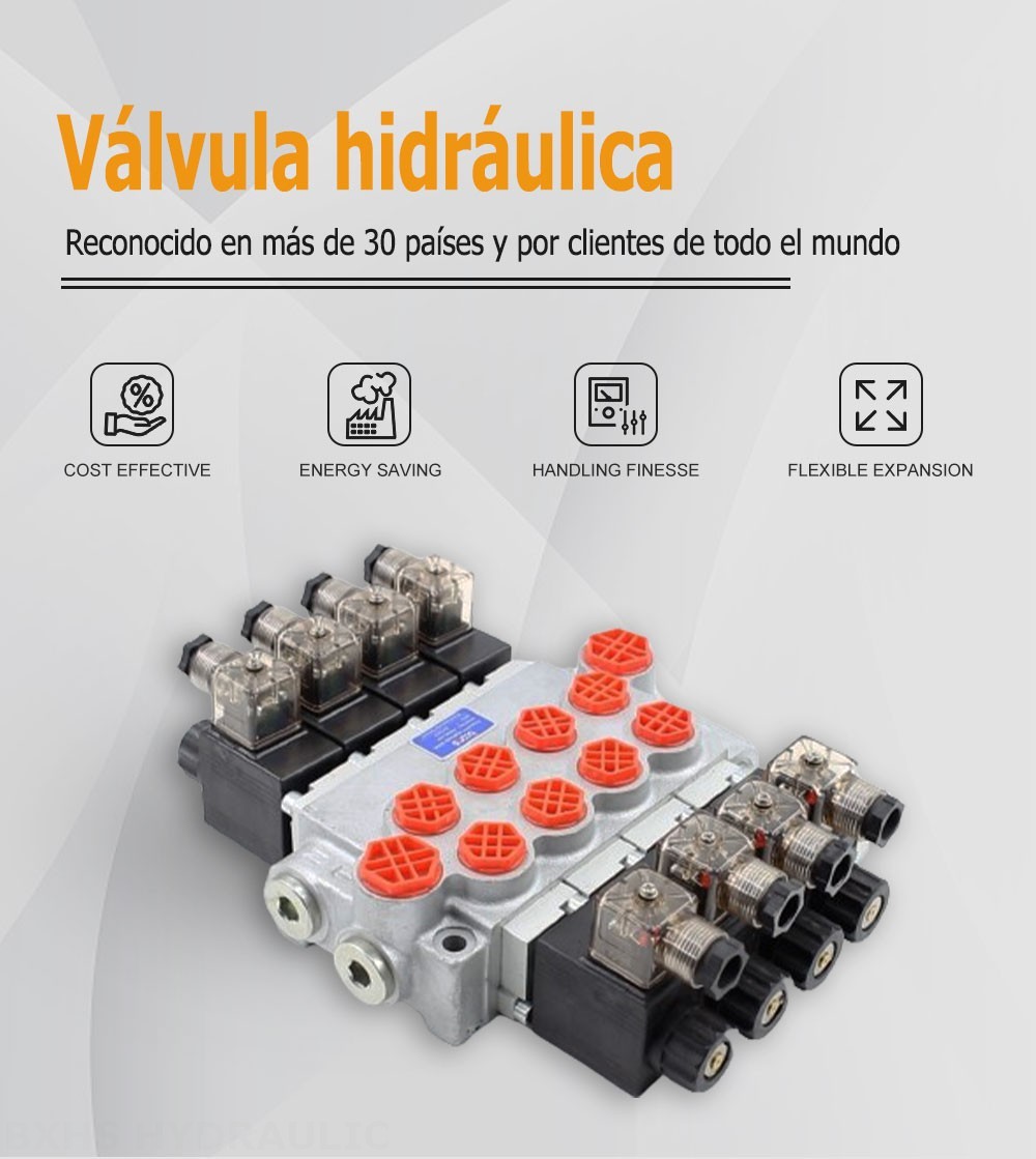 P40-DKL Solenoide 4 carretes Válvula direccional monobloque