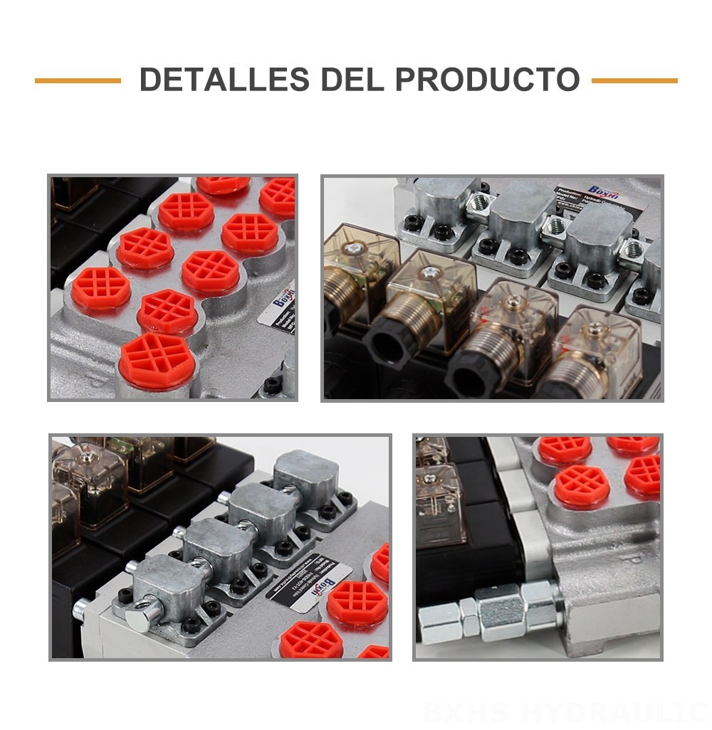P40-DS Solenoide 4 carretes Válvula Direccional Monobloque