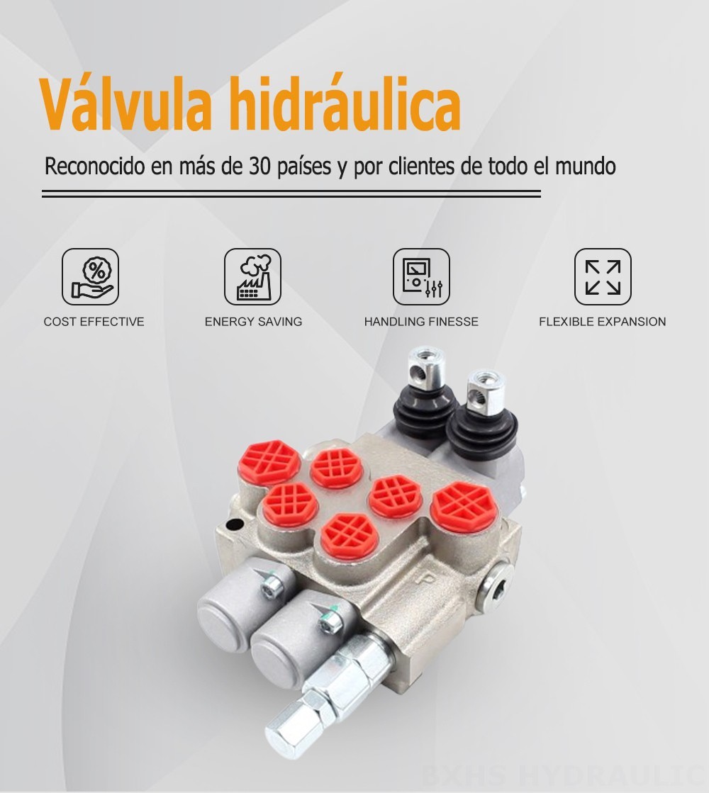P40-XNHJ Manual 2 carretes Válvula Direccional Monobloque