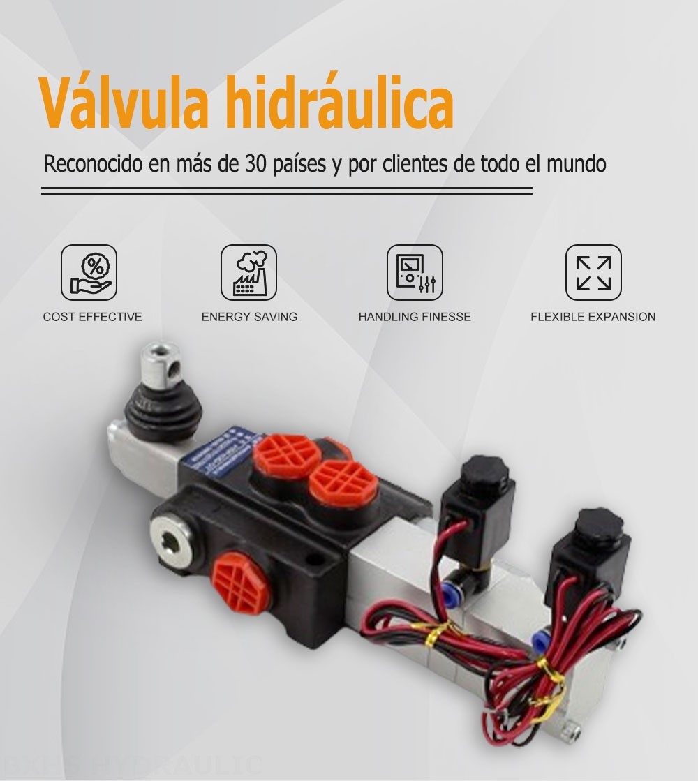 P40 Electoneumático 1 carrete Válvula direccional monobloque