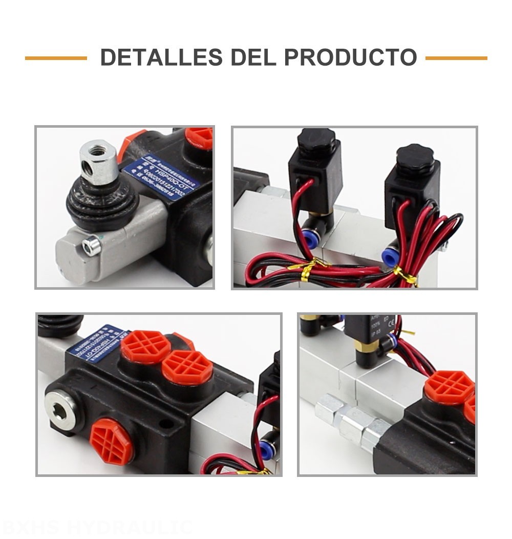 P40 Electoneumático 1 carrete Válvula direccional monobloque