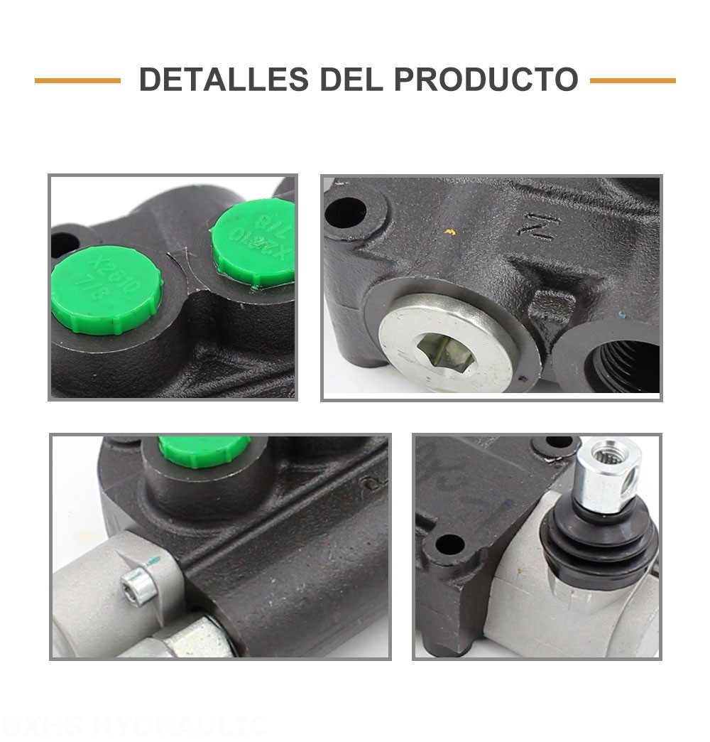 P80-LDG-U78-OT Manual 1 carrete Válvula direccional monobloque