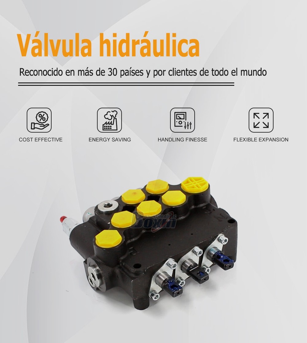 P80A-G-BT-2OT Series 3 Spool Monoblock Valve for Mobile Hydraulics