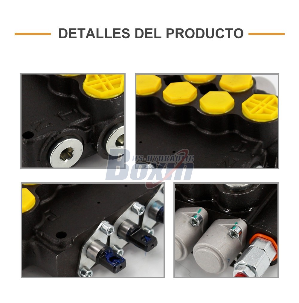 P80A-G-BT-2OT Series 3 Spool Monoblock Valve for Mobile Hydraulics