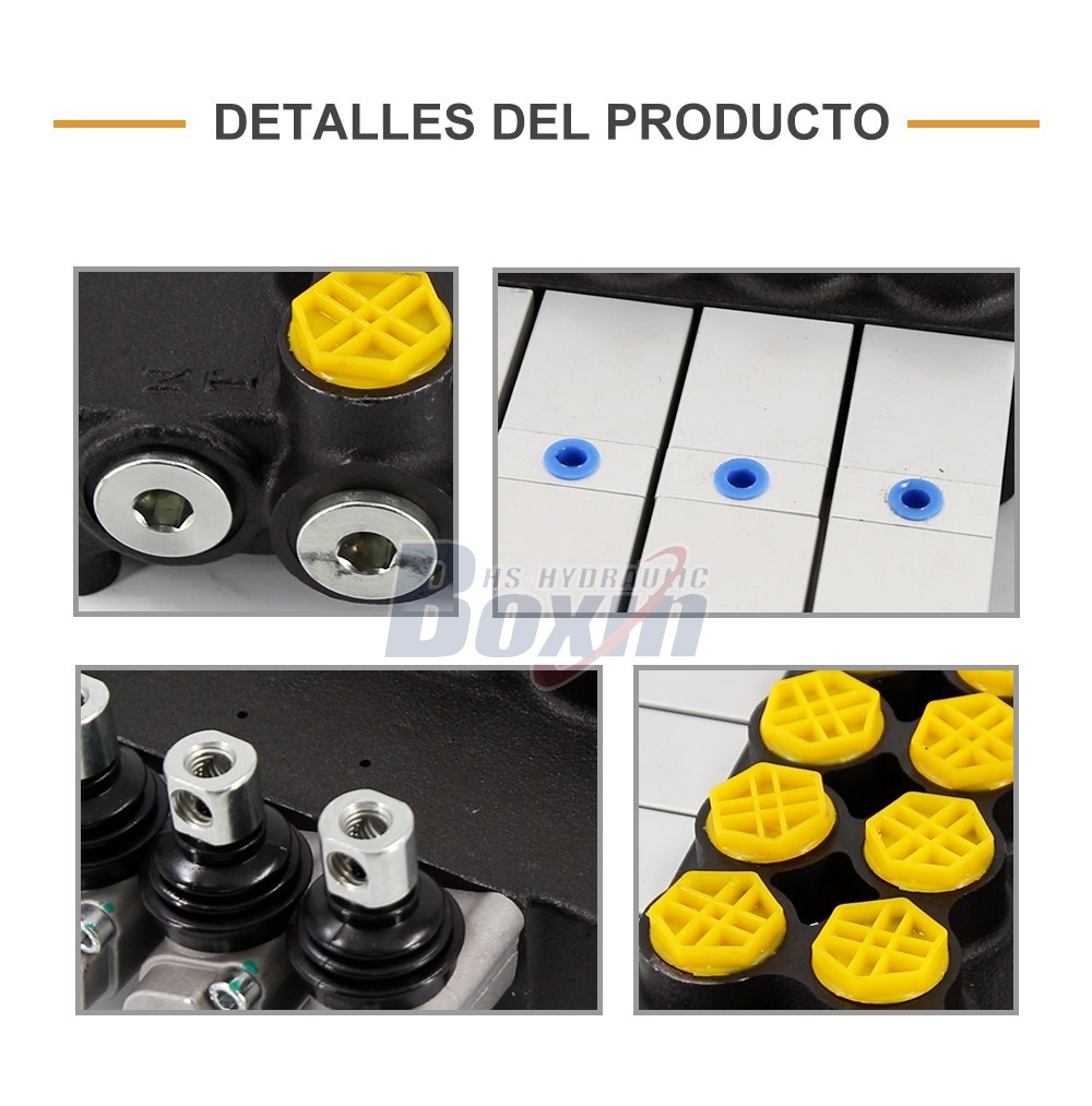 P80Q-G-4OT Pneumatic 4 Spool Monoblock Directional Valve