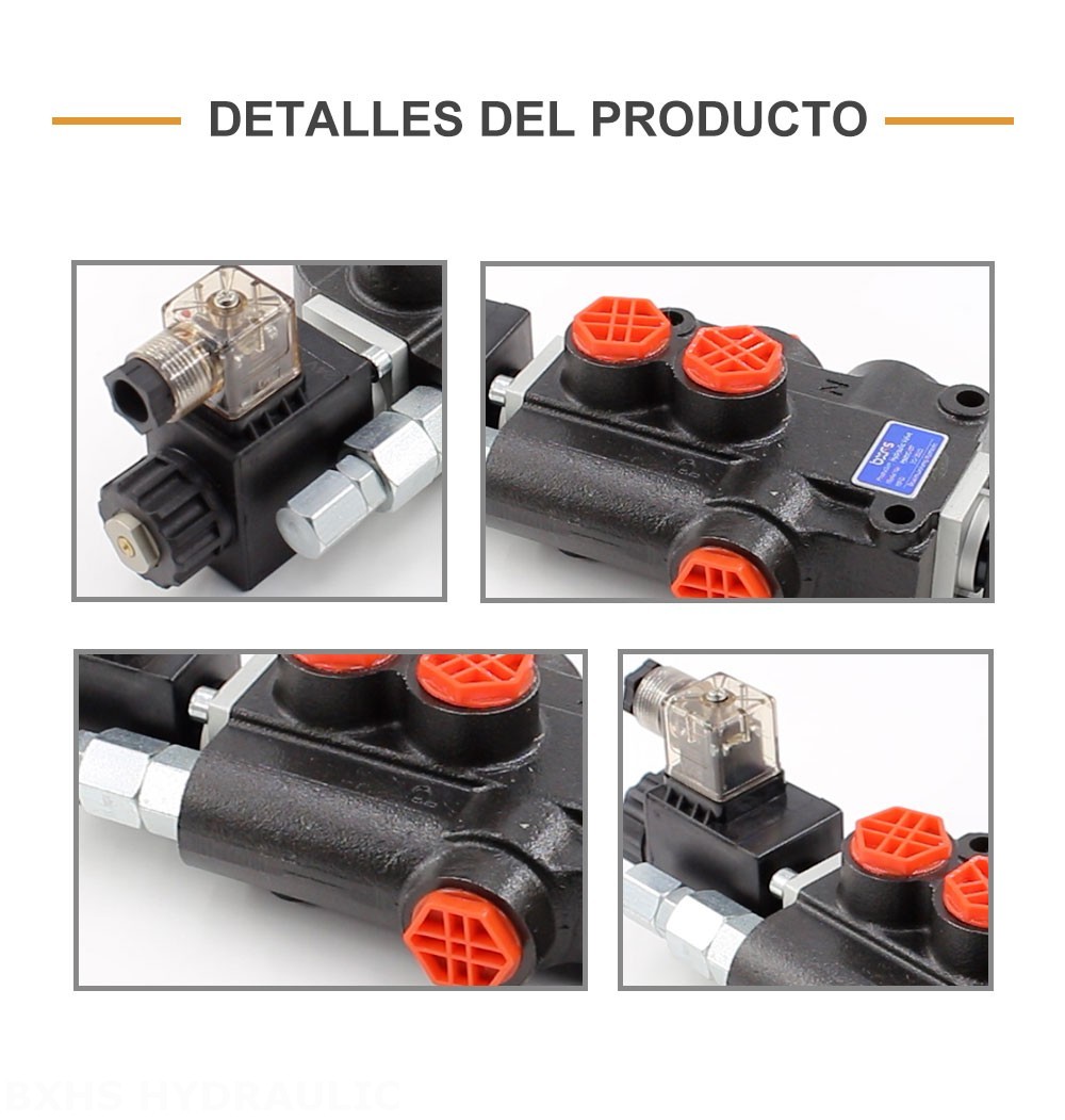 P80 Solenoide 1 carrete Válvula direccional monobloque